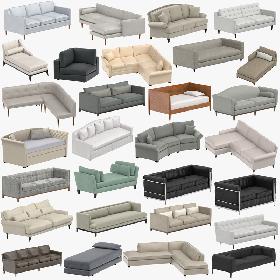 3D Sofas 02 CollectIon model